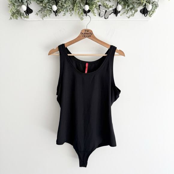 Spanx Women’s Suit Yourself Scoop Neck Tank Bodysuit Solid Black Size XL O8005 - Picture 1 of 3